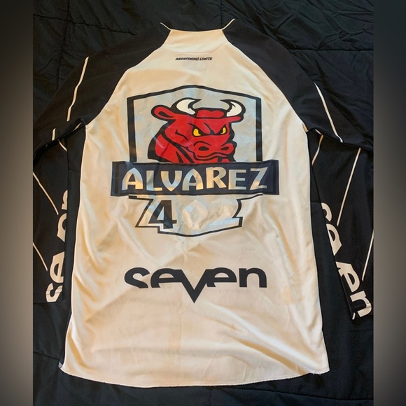 Seven Black and White Motocross Jersey - Picture 2 of 2